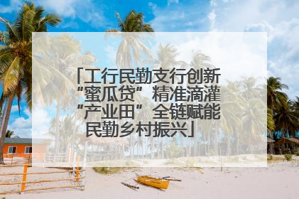 工行民勤支行创新“蜜瓜贷”精准滴灌“产业田”全链赋能民勤乡村振兴