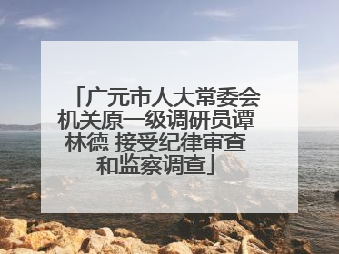 广元市人大常委会机关原一级调研员谭林德 接受纪律审查和监察调查