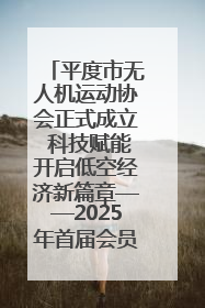 平度市无人机运动协会正式成立 科技赋能开启低空经济新篇章——2025年首届会员大会暨无人机应用发展论坛成功举办