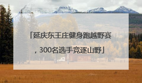 延庆东王庄健身跑越野赛，300名选手竞逐山野