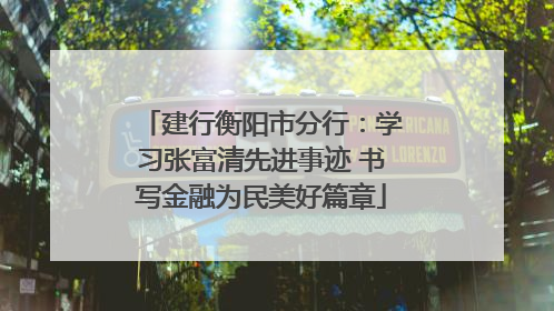 建行衡阳市分行：学习张富清先进事迹 书写金融为民美好篇章