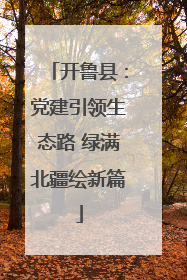 开鲁县：党建引领生态路 绿满北疆绘新篇