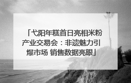弋阳年糕首日亮相米粉产业交易会：非遗魅力引爆市场 销售数据亮眼