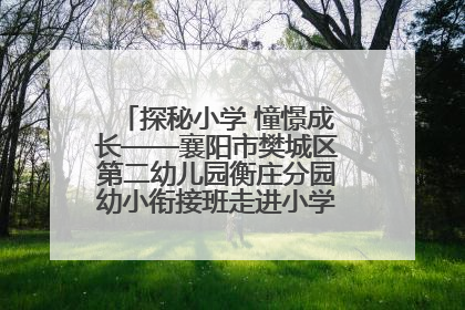 探秘小学 憧憬成长——襄阳市樊城区第二幼儿园衡庄分园幼小衔接班走进小学开展参观体验活动