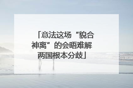 意法这场“貌合神离”的会晤难解两国根本分歧