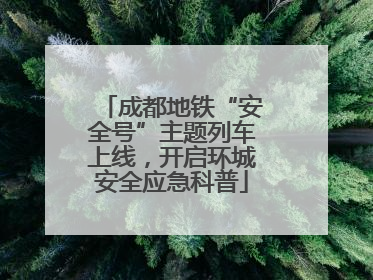 成都地铁“安全号”主题列车上线，开启环城安全应急科普
