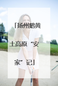 扬州鹅黄土高原“安家”记