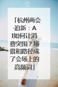 杭州两会·追新：AI如何让消费突围？场景和路径成了会场上的高频词