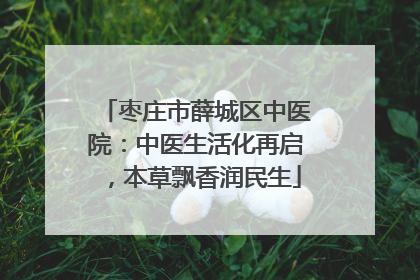 枣庄市薛城区中医院：中医生活化再启，本草飘香润民生