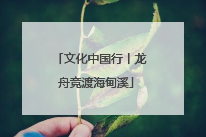 文化中国行丨龙舟竞渡海甸溪