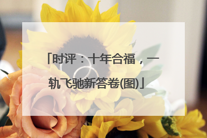 时评：十年合福，一轨飞驰新答卷(图)