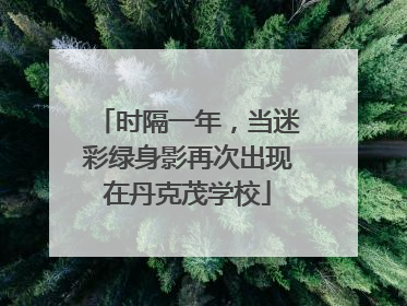 时隔一年，当迷彩绿身影再次出现在丹克茂学校