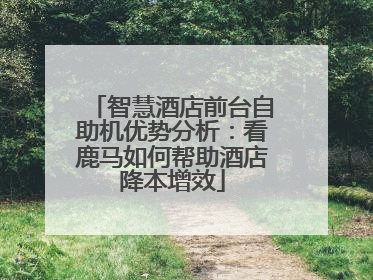 智慧酒店前台自助机优势分析：看鹿马如何帮助酒店降本增效