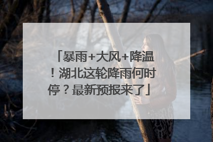 暴雨+大风+降温！湖北这轮降雨何时停？最新预报来了