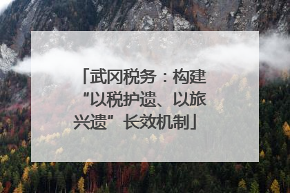 武冈税务：构建“以税护遗、以旅兴遗”长效机制