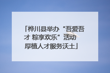 桦川县举办“吾爱吾才 粽享欢乐”活动 厚植人才服务沃土