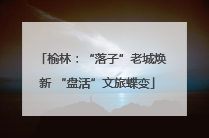 榆林：“落子”老城焕新 “盘活”文旅蝶变