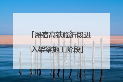 潍宿高铁临沂段进入架梁施工阶段
