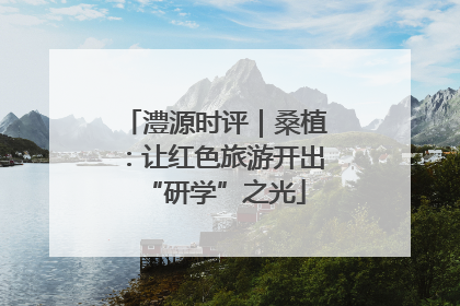 澧源时评｜桑植：让红色旅游开出“研学”之光