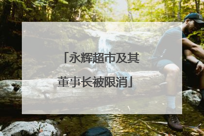 永辉超市及其董事长被限消