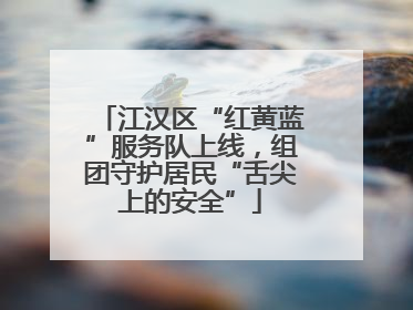 江汉区“红黄蓝”服务队上线，组团守护居民“舌尖上的安全”