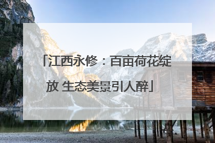 江西永修：百亩荷花绽放 生态美景引人醉