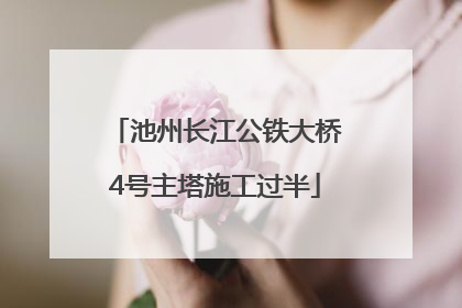 池州长江公铁大桥4号主塔施工过半