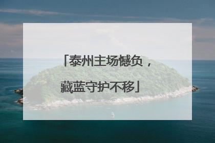 泰州主场憾负，藏蓝守护不移