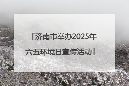 济南市举办2025年六五环境日宣传活动