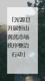 浑源县开展恒山黄芪市场秩序整治行动