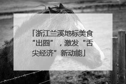 浙江兰溪地标美食“出圈”，激发“舌尖经济”新动能