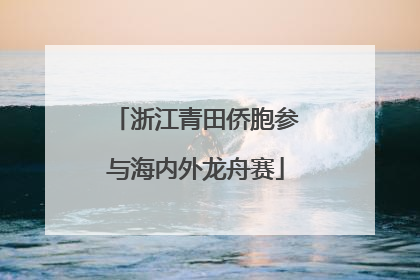 浙江青田侨胞参与海内外龙舟赛