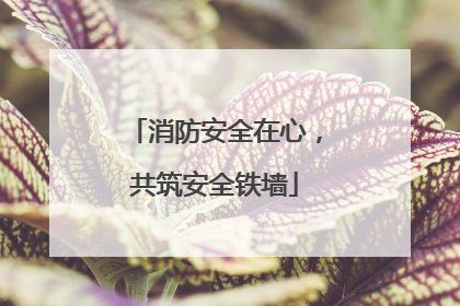 消防安全在心，共筑安全铁墙