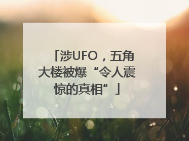 涉UFO，五角大楼被爆“令人震惊的真相”
