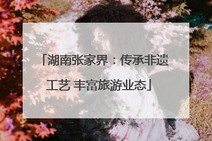 湖南张家界：传承非遗工艺 丰富旅游业态