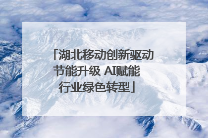 湖北移动创新驱动节能升级 AI赋能行业绿色转型
