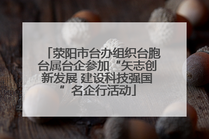 荥阳市台办组织台胞台属台企参加“矢志创新发展 建设科技强国”名企行活动