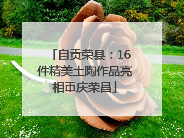 自贡荣县：16件精美土陶作品亮相重庆荣昌