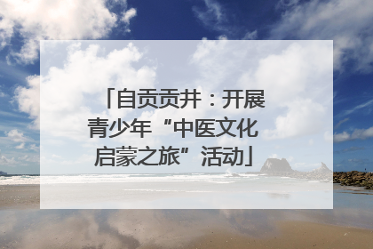 自贡贡井：开展青少年“中医文化启蒙之旅”活动