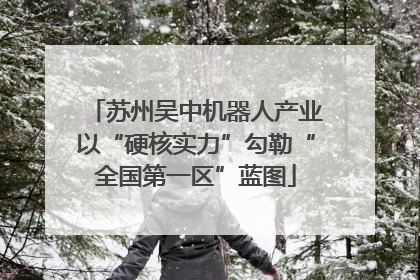 苏州吴中机器人产业以“硬核实力”勾勒“全国第一区”蓝图