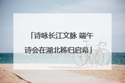 诗咏长江文脉 端午诗会在湖北秭归启幕