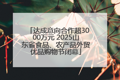 达成意向合作超3000万元 2025山东省食品、农产品外贸优品购物节闭幕