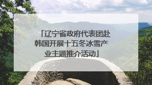 辽宁省政府代表团赴韩国开展十五冬冰雪产业主题推介活动