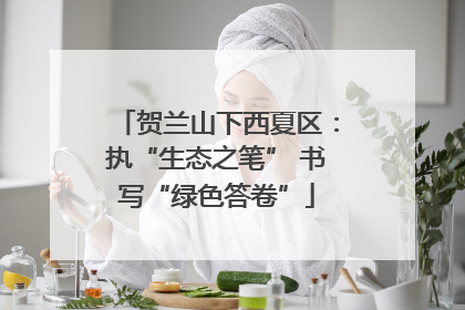 贺兰山下西夏区：执“生态之笔” 书写“绿色答卷”