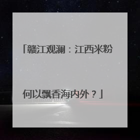 赣江观澜：江西米粉何以飘香海内外？