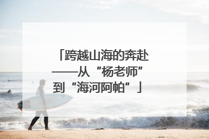 跨越山海的奔赴——从“杨老师”到“海河阿帕”