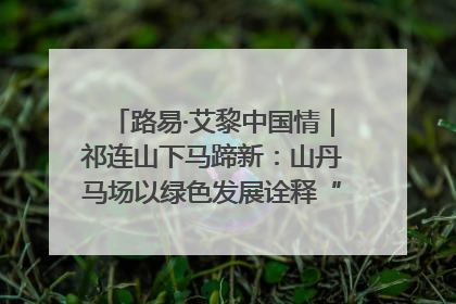 路易·艾黎中国情｜祁连山下马蹄新：山丹马场以绿色发展诠释“两山”理论实践