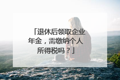退休后领取企业年金，需缴纳个人所得税吗？