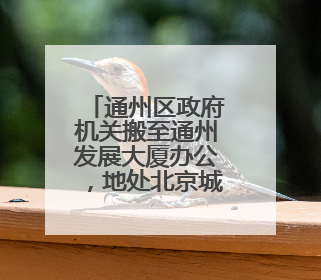通州区政府机关搬至通州发展大厦办公，地处北京城市副中心核心区