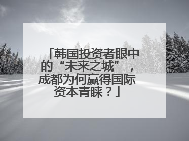 韩国投资者眼中的“未来之城”，成都为何赢得国际资本青睐？